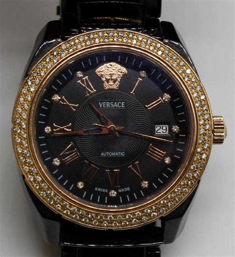 versace replica watch mens diamond|farfetch Versace watch.